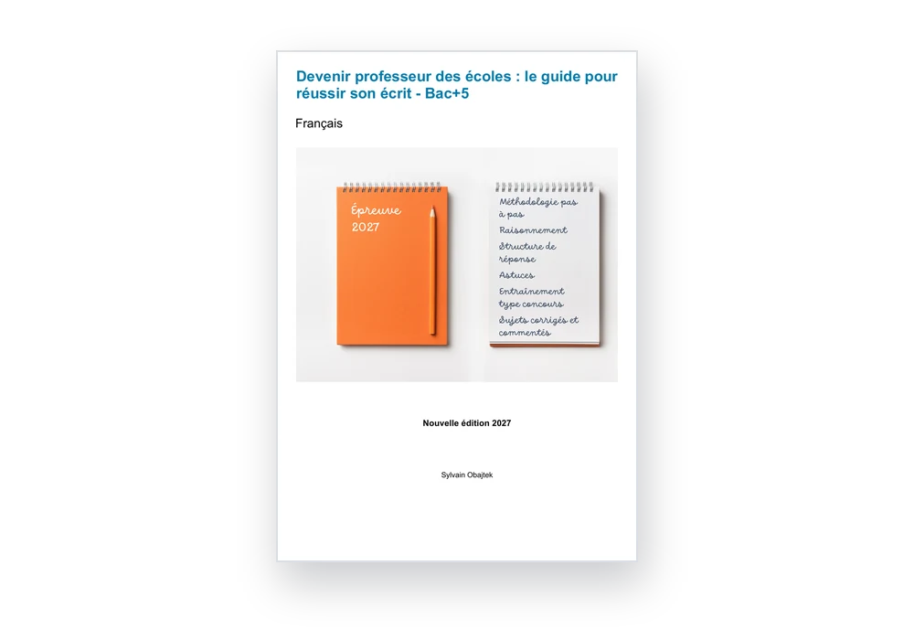 Couverture du guide de l'écrit de Français (Bac +5, édition 2027)