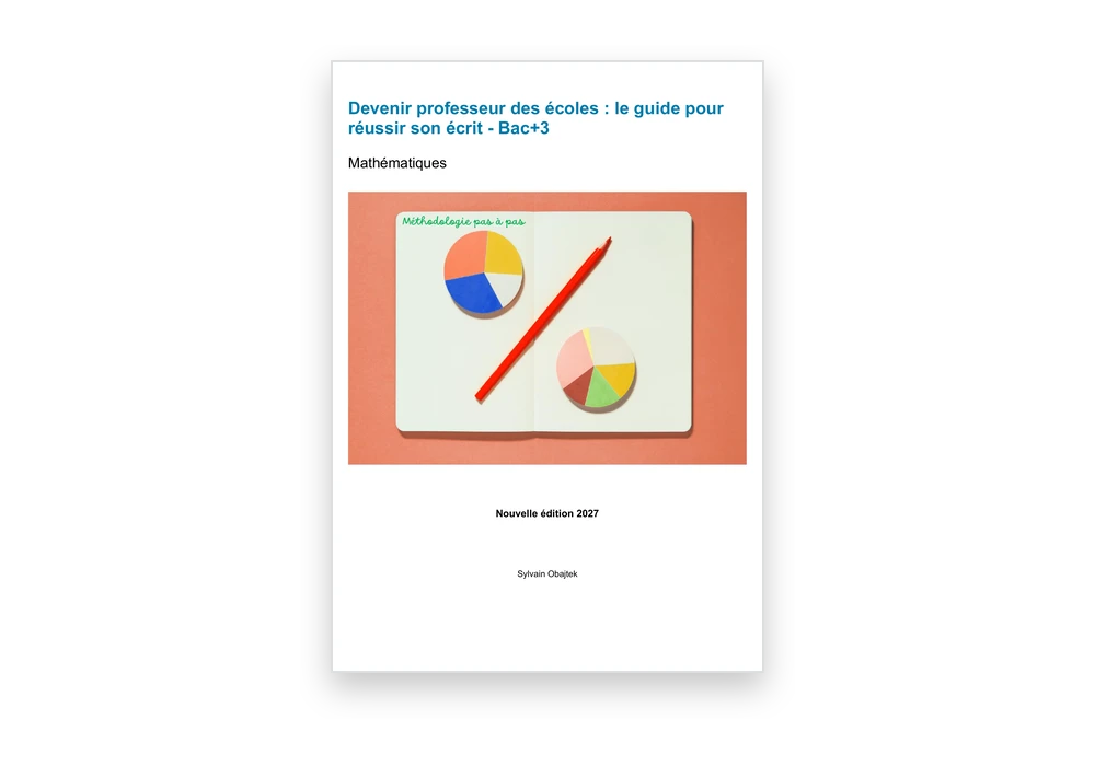 Couverture du guide de l'écrit de mathématiques (Bac +3, édition 2027)
