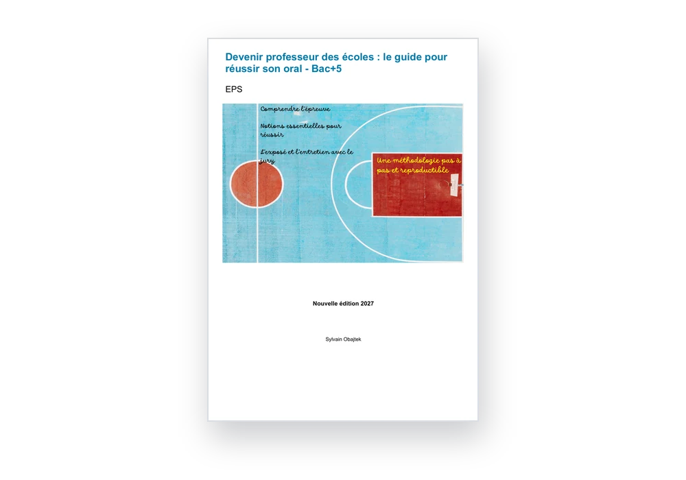 Couverture du guide de l'oral d'EPS (Bac +5, édition 2027)