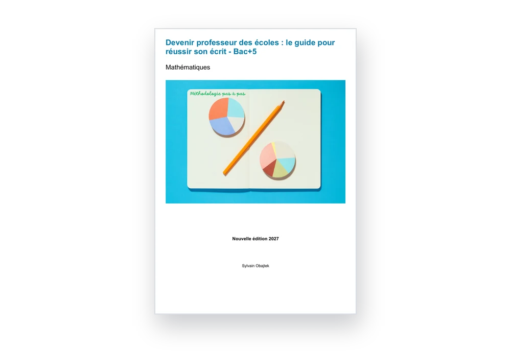 Couverture du guide de l'écrit de mathématiques (Bac +5, édition 2027)